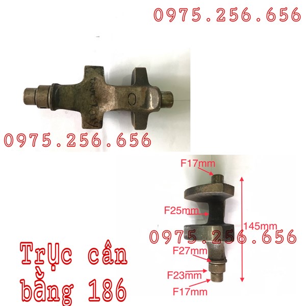 Trục cân bằng 186=188 phụ tùng máy cày phụ tùng máy nông nghiệp