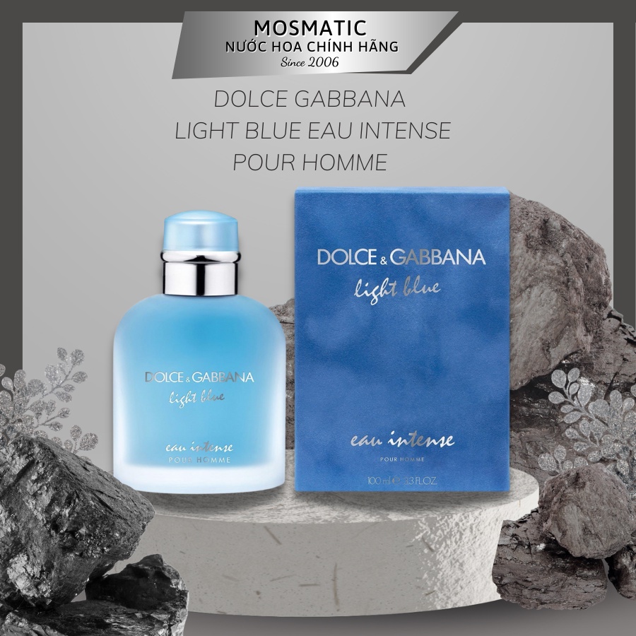 2ml 10ml 20ml Nước hoa DG Light blue eau Intense POUR HOMME | Nước hoa nam chính hãng | Mosmaticperfume