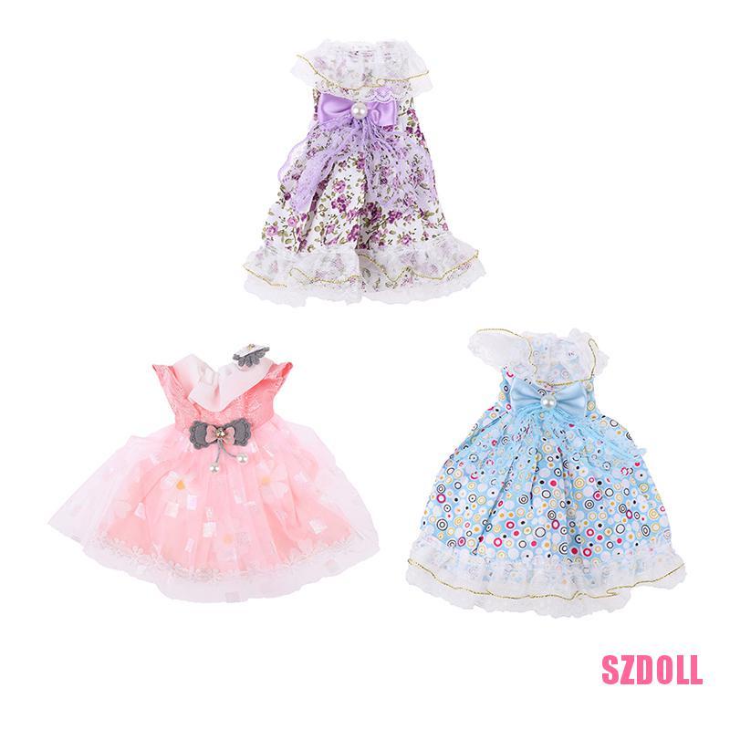 Đầm Búp Bê 6 Điểm Thời Trang Xuân Hè BJD 30cm Ts1Szdoll