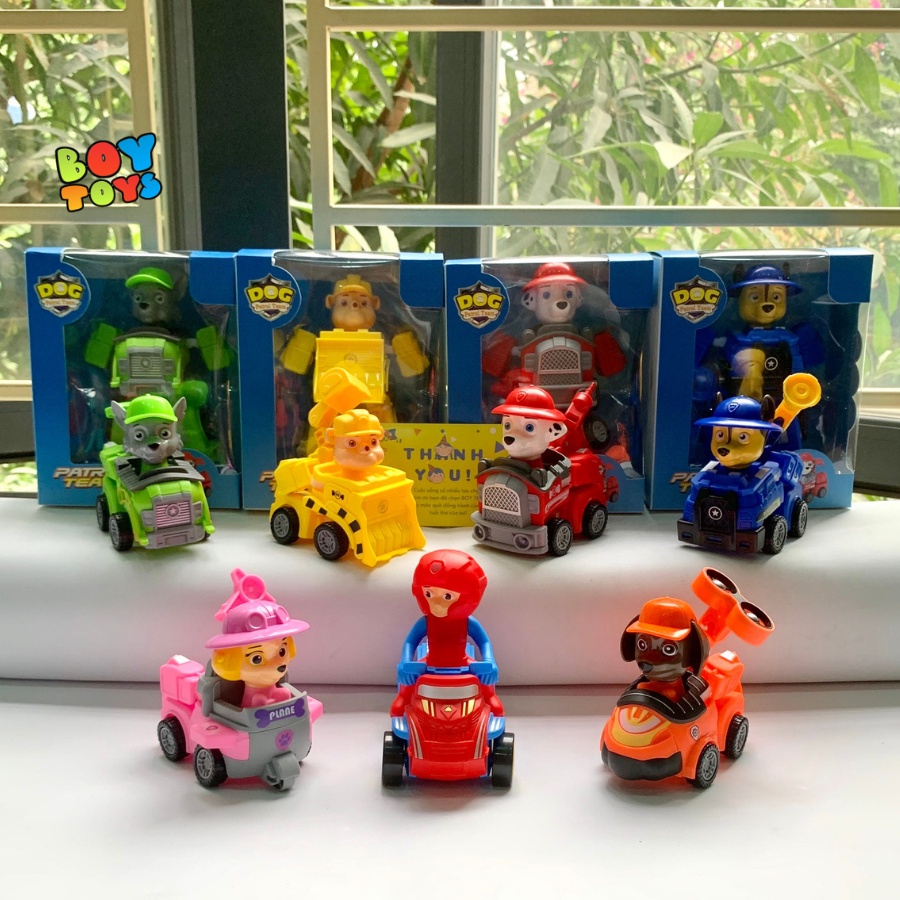 Đồ chơi chó cứu hộ Paw Patrol lắp ráp biến hình 2 trong 1 cho bé thỏa sức vui chơi