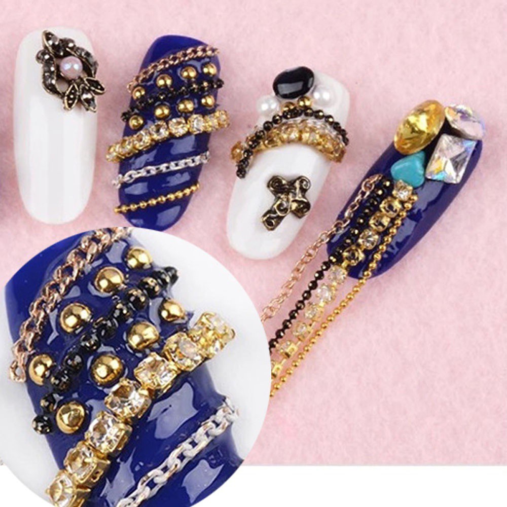 [Hàng mới về] Set 6 chuỗi trang trí móng tay thời trang sáng tạo