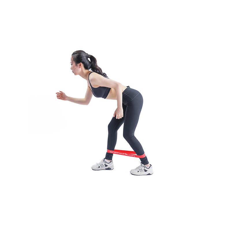 Bộ 5 dây mini band dây đàn hồi kháng lực tập chân mông, dây band tập gym