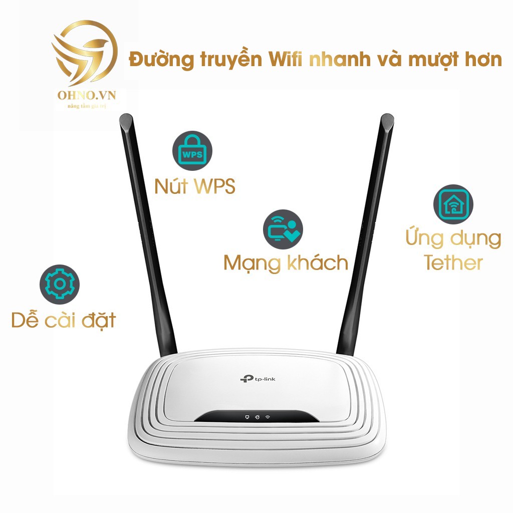 Thiết Bị Đầu Phát WIFI TP LINK 841N Cục Phát Sóng Wifi 2 Râu Tốc Độ Cao - OHNO VIỆT NAM