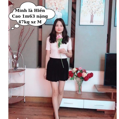 Chân váy xếp ly cạp cao chất đẹp Hàn quốc(ảnh chủ shop tự chụp) | BigBuy360 - bigbuy360.vn