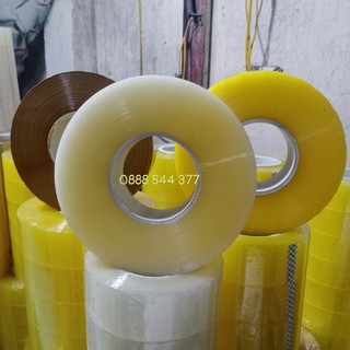 Combo 5 Cuộn Băng Dính, Băng Keo Đóng Hàng 1kg Lõi Mỏng 2,4mm Loại Đẹp, Siêu Dai
