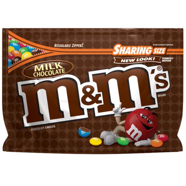 M&amp;M'S Peanut Milk Chocolate Candy 10.7 Oz Bag, Sharing Size