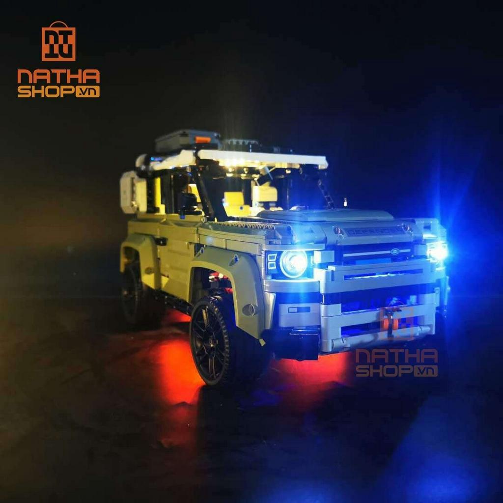 Mô Hình Lắp Ráp LEGO Nathashop Ô Tô LAND ROVER DEFENDER 2573 PCS