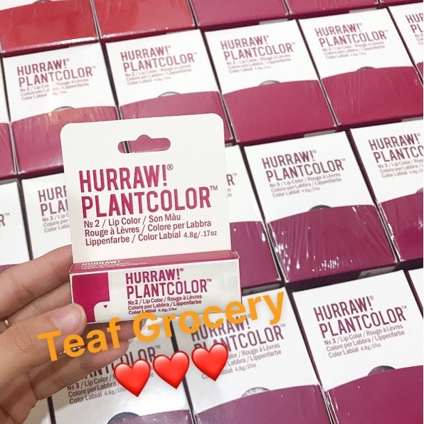 Son dưỡng môi có màu HURRAW!® PLANTCOLOR