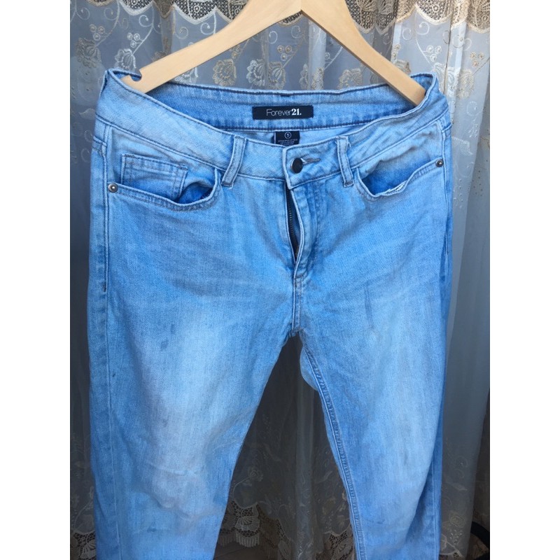 [Pass gấp] Quần Jeans quần bò xanh vnxk forever21 f21