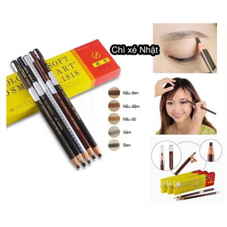 Chì Xé Kẻ Chân Mày Cosmetic Art Eyebrow Pencil Màu Đen 3 Tem