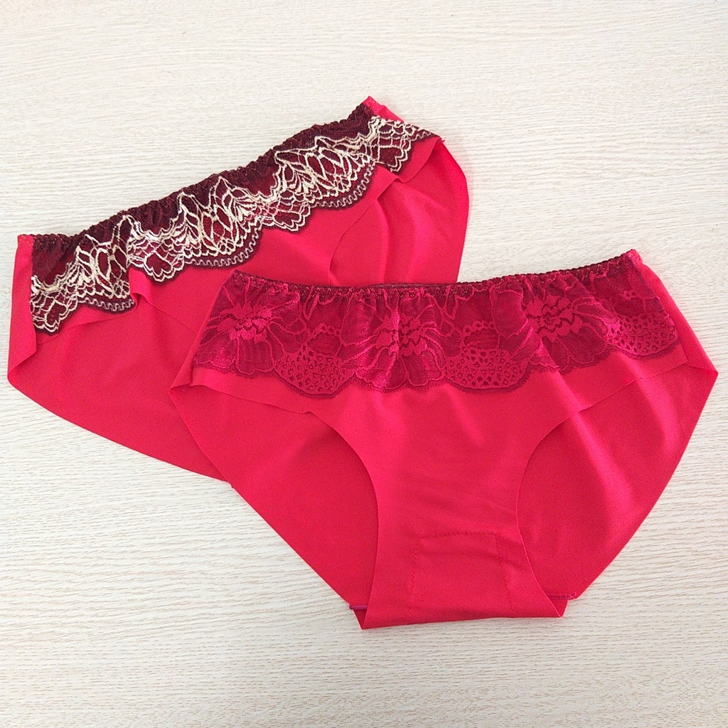 Quần lót su nữ ren hoa điệu đà quyến rũ KIMCHIBIKINI chíp cạp chun sexy nâng mông tôn dáng QL156