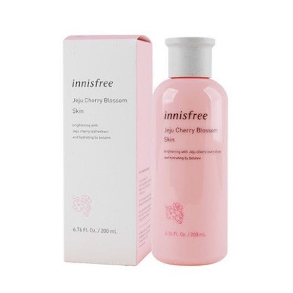 Nước Hoa Hồng Dưỡng Da Innisfree Jeju Cherry Blossom Skin 200ml