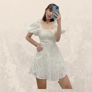 Đầm hoa tiểu thư tay phồng thiết kế xinh xắn cao cấp ( Thời trang Vicky G - Anitagreen) HN099