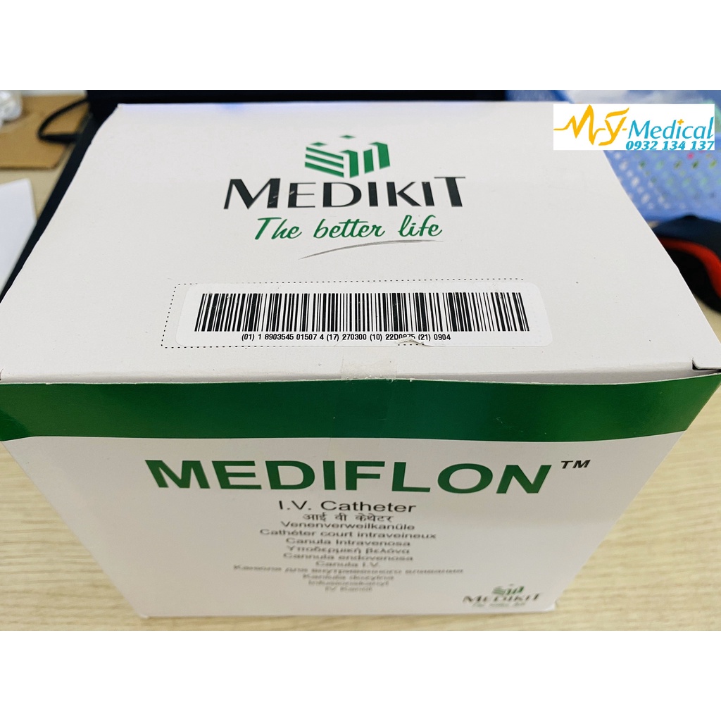 KIM LUỒN TĨNH MẠCH MEDIFLON MEDIKIT 20G 22G 24G