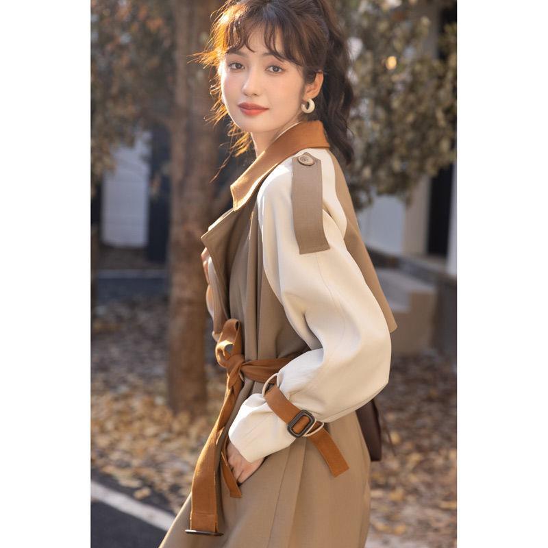 Áo Khoác Dáng Dài Phong Cách Anh Quốc Thời Trang Mùa Thu Mới Cho Nữ