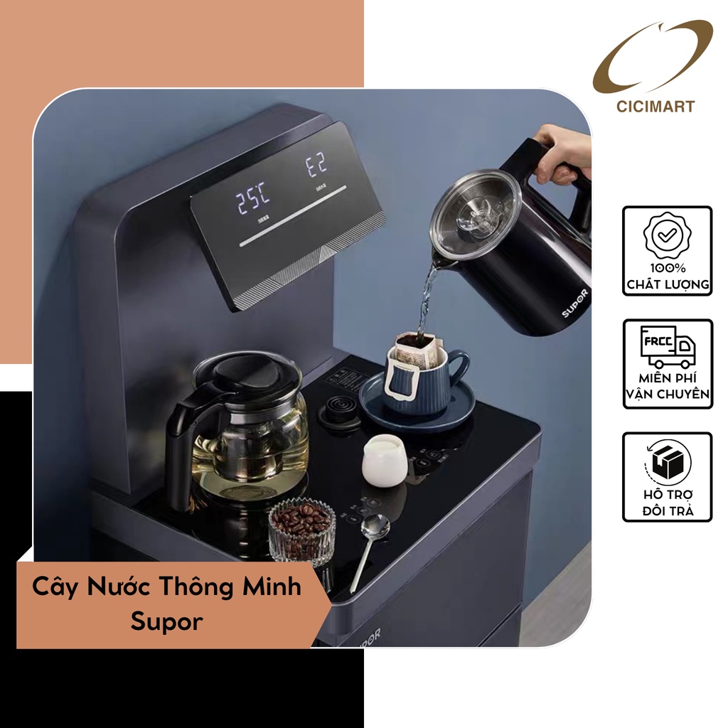 Cây Nước Thông Minh Supor Thiết Kế Sang Trọng, Màu Sắc Hiện Đại, Tích Hợp Chức Năng Nóng, Lạnh - Hàng Nội Địa Chất Lượng
