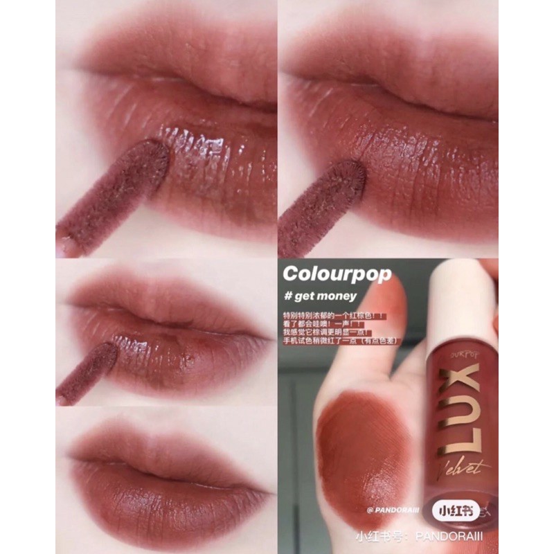 Son kem Colourpop Lux Liquid Lip màu Puddin', Get Money