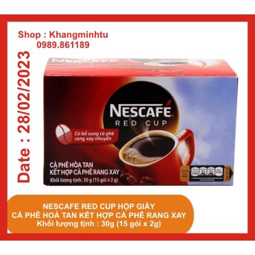 Cà Phê Nestlé Red Cup hộp giấy - 30g (15 gói x 2g)