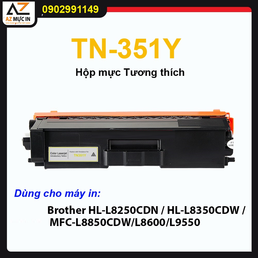 Hộp Mực TN351 BK/C/Y/M Cartridge dùng cho máy in Brother HL-L8250CDN/ L8350/ L8850/ L8600CDW