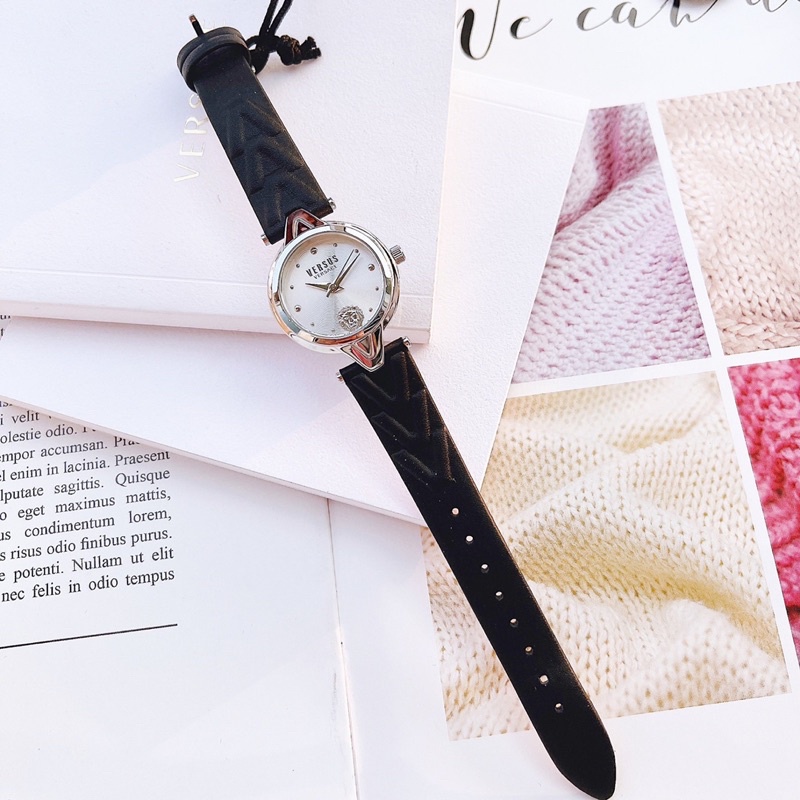 Đồng hồ nữ Versus dây da, mặt 30mm