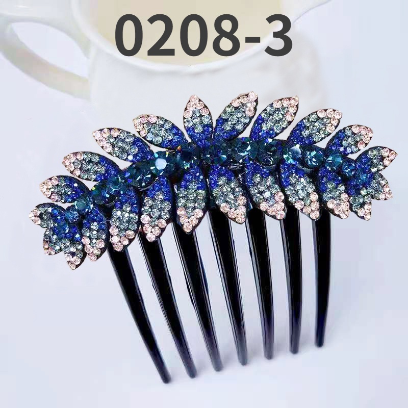 Lược Cài Tóc Đính Kim Cương Giả Phong Cách Hàn Quốc Đơn Giản Thời Trang