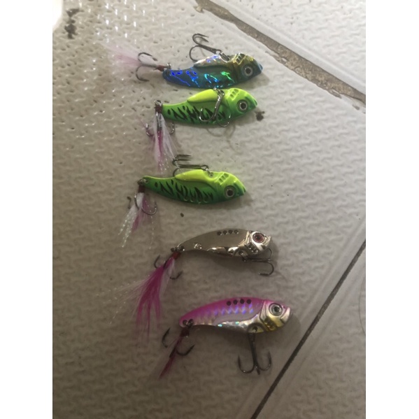 Alo Combo hộp 5 mồi cá sắt fishing lure 3D có lưỡi sắc bén siêu bền