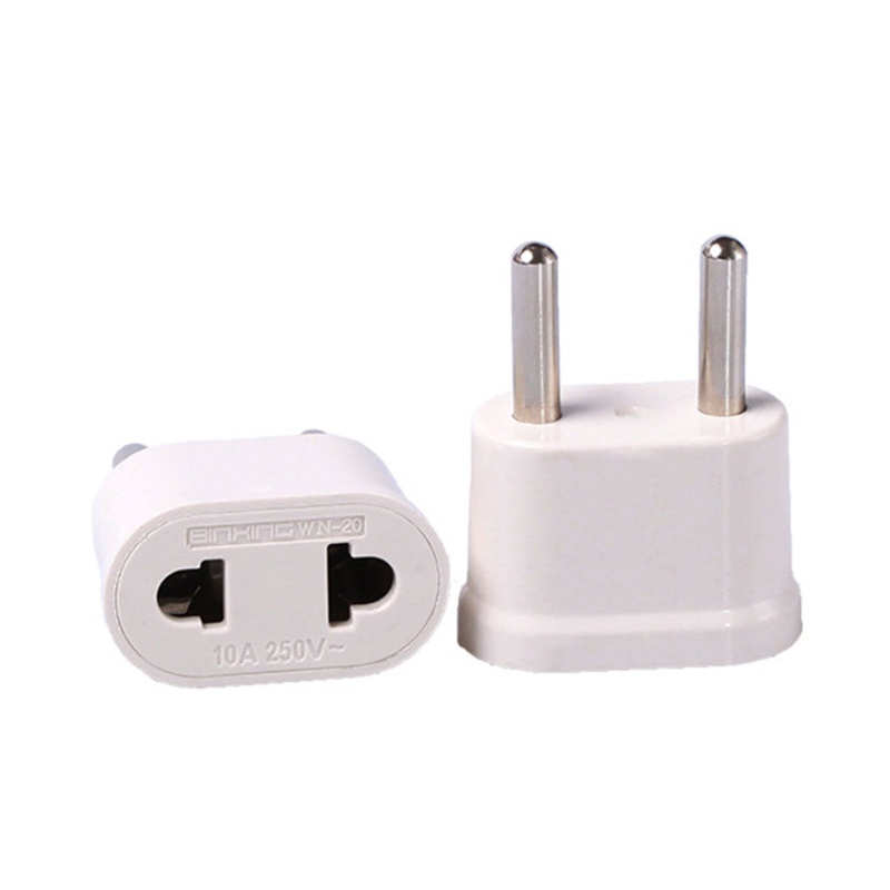 Set 2 Đầu Chuyển Đổi Phích Cắm EU / US Chất Lượng Cao