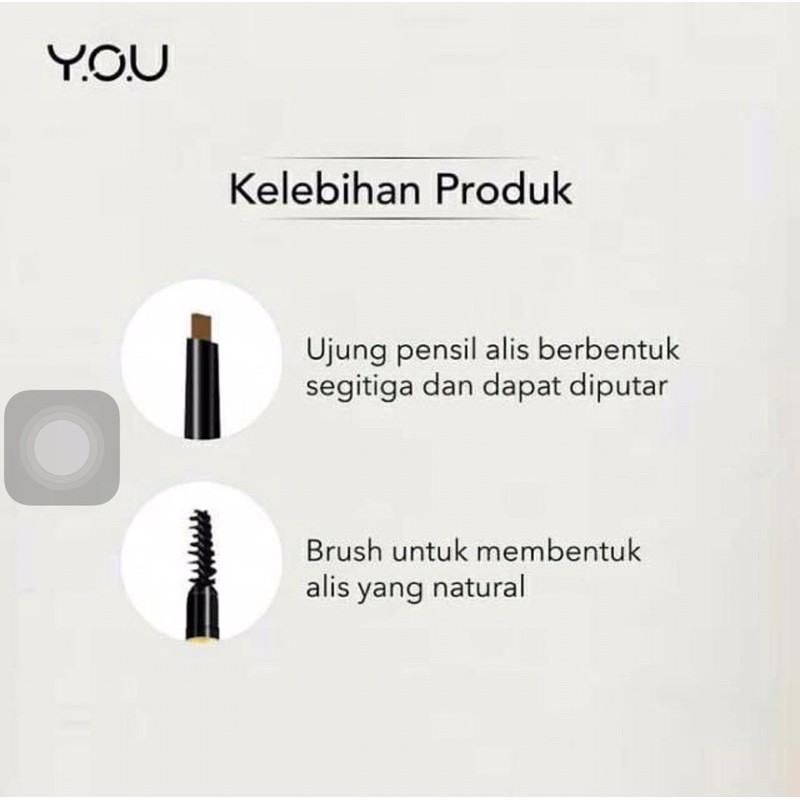 (hàng Mới Về) Bút Kẻ Lông Mày Hai Đầu Y.o.u | BigBuy360 - bigbuy360.vn