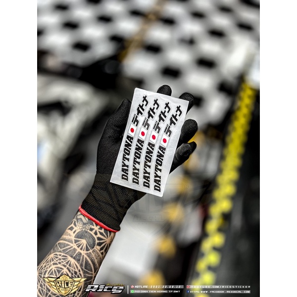 Tem dán niềng Daytona Ricedecal®️