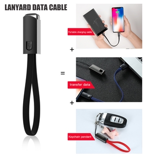 Cáp sạc nhanh đồng bộ hóa dữ liệu Micro USB mini có móc khóa thích hợp cho iPhone Android