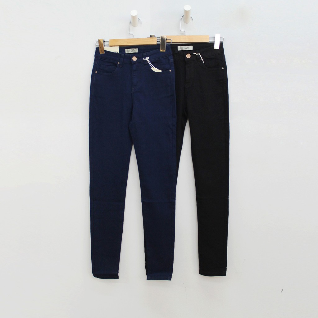Quần jean skinny nữ lưng cao co giãn xuất khẩu cao cấp