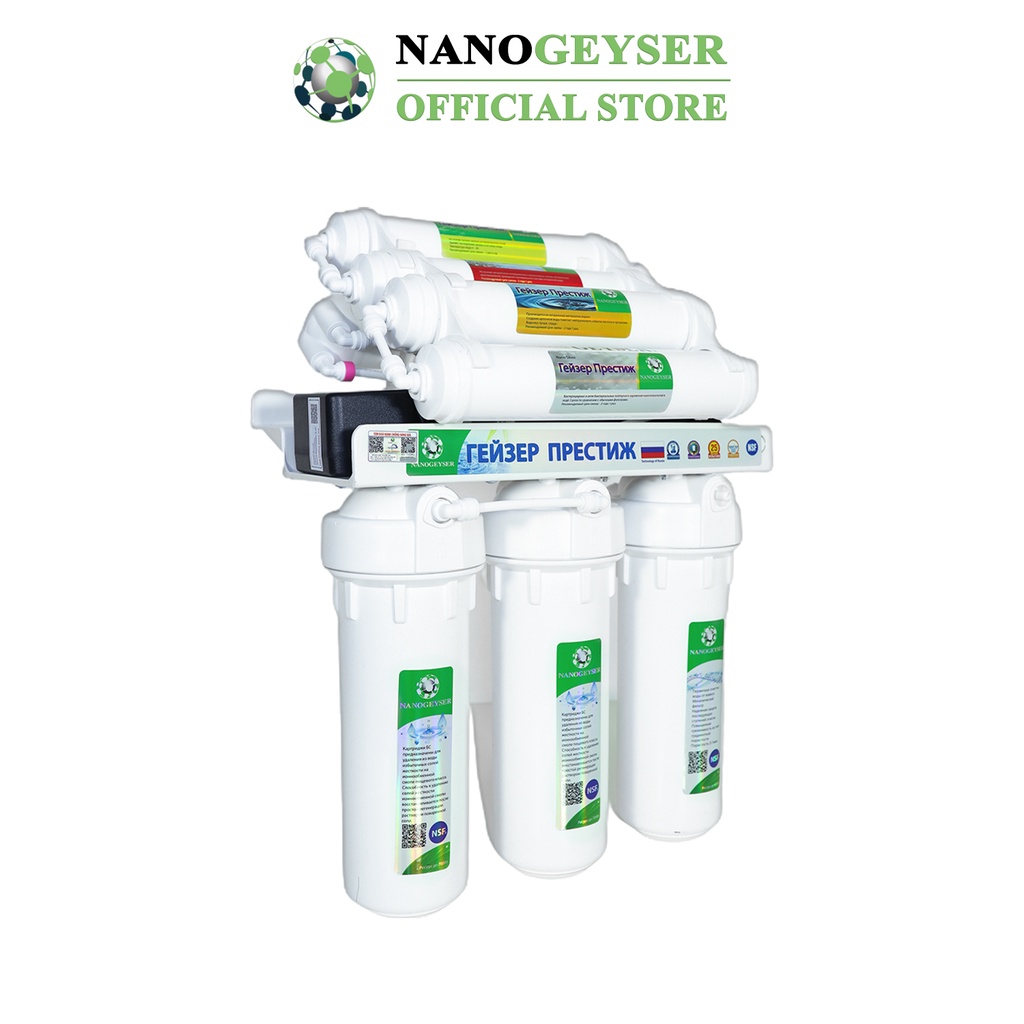 Máy lọc nước Nano Geyser RO ECO, Công nghệ lọc nước tinh khiết RO, Bảo hành điện tử 5 năm qua app chính hãng