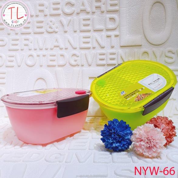 Hộp nhựa - Hộp cơm nhựa đựng thức ăn 2 ngăn 1 tầng/2 tầng - Đồ gia dụng