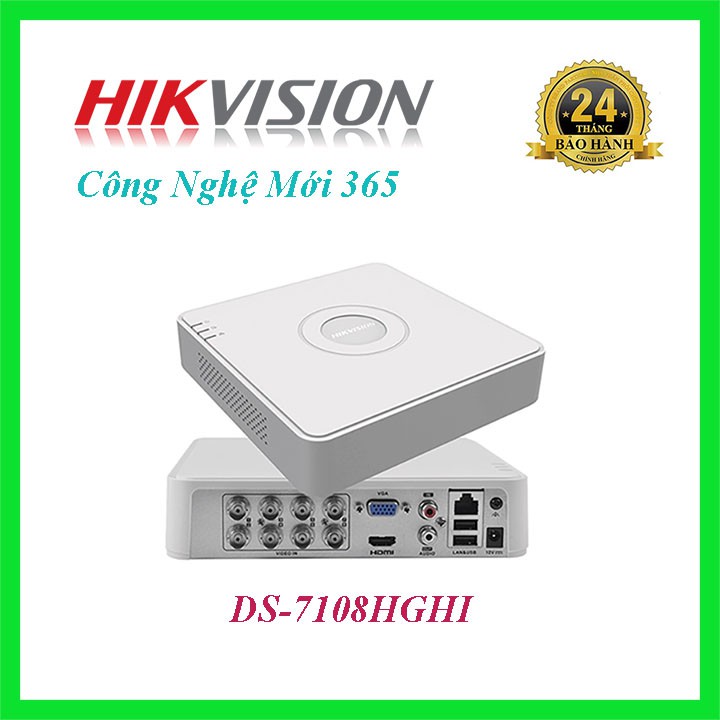 Đầu Ghi hình camera HIKVISION 7108HGHI BẢO HÀNH 2 NĂM - TẶNG KÈM Ổ CỨNG 250GB