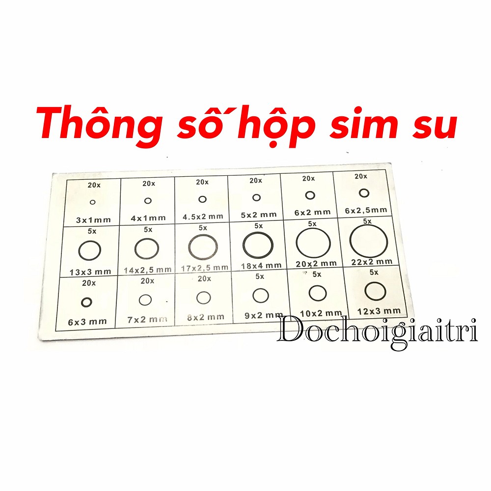 vòng đệm cao su gioăng cao su thay thế 18 cỡ tiêu chuẩn