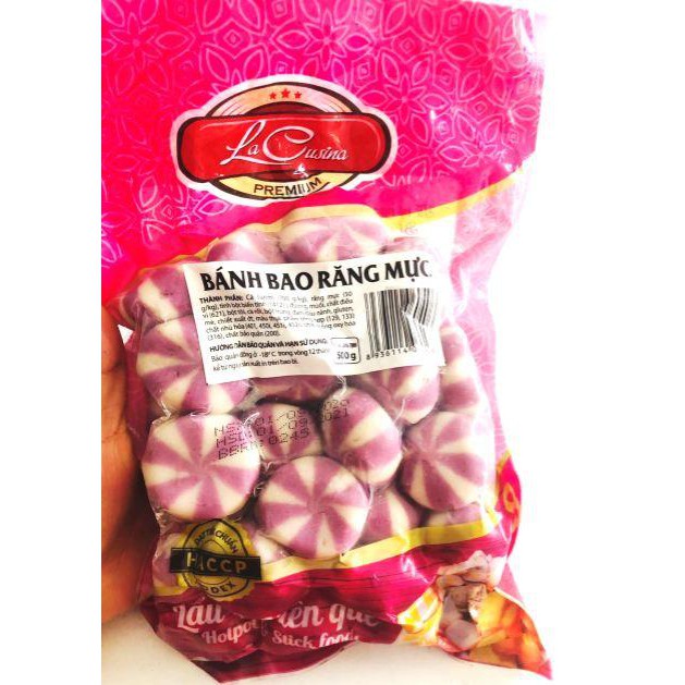 1kg bánh bao nhân hải sản tím