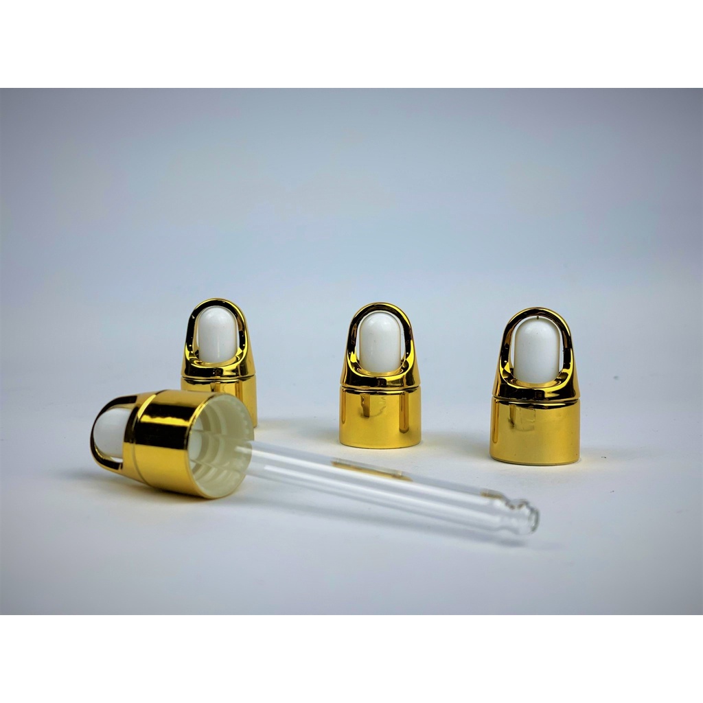 Lọ chiết thủy tinh serum màu xanh nắp bóp cải tiến tất cả các size [Giá sỉ/lẻ]