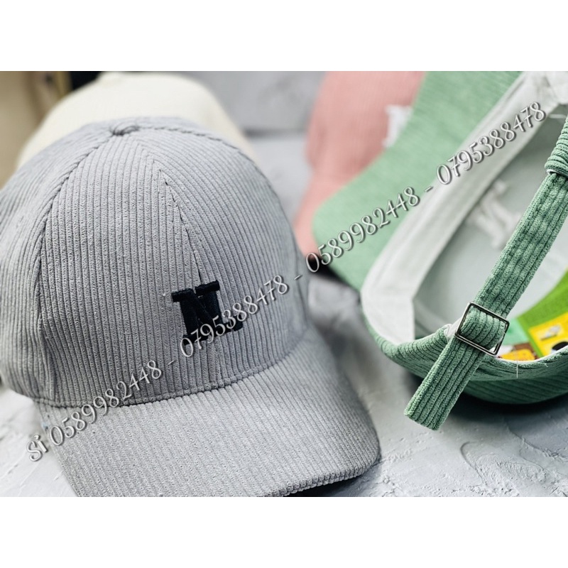 Nón kết nhung tăm Hàn quốc - mũ lưỡi trai nhung thêu chữ N đơn giản phong cách ulzzang nam nữ