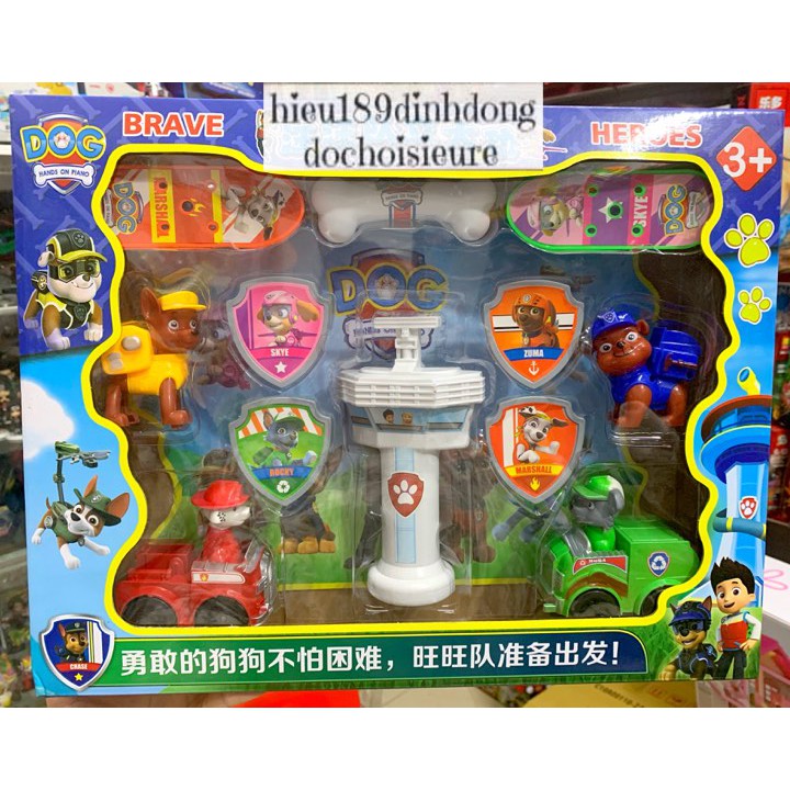 Mô hình chó cứu hộ và trạm chó cứu hộ