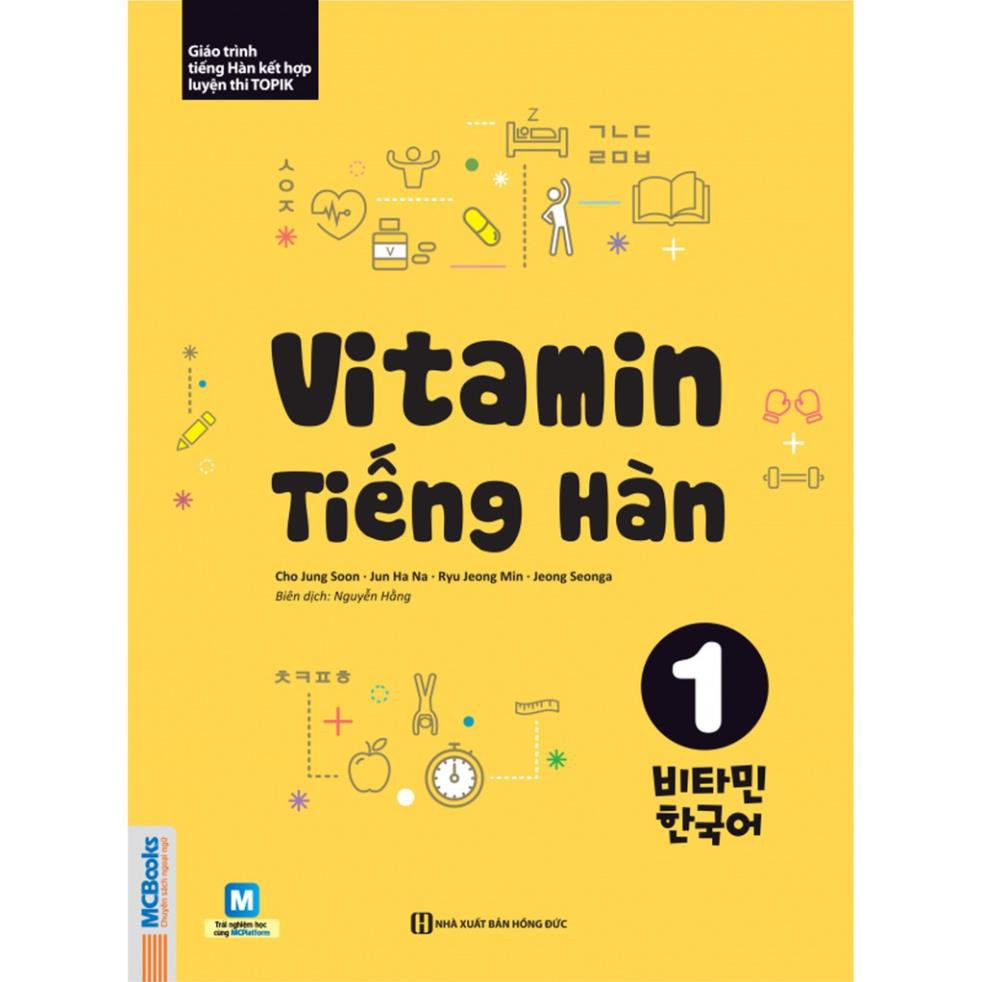 Sách - Combo 6000 Câu Giao Tiếp Tiếng Hàn Theo Chủ Đề,Vitamin Tiếng Hàn 1,Vitamin Tiếng Hàn 2