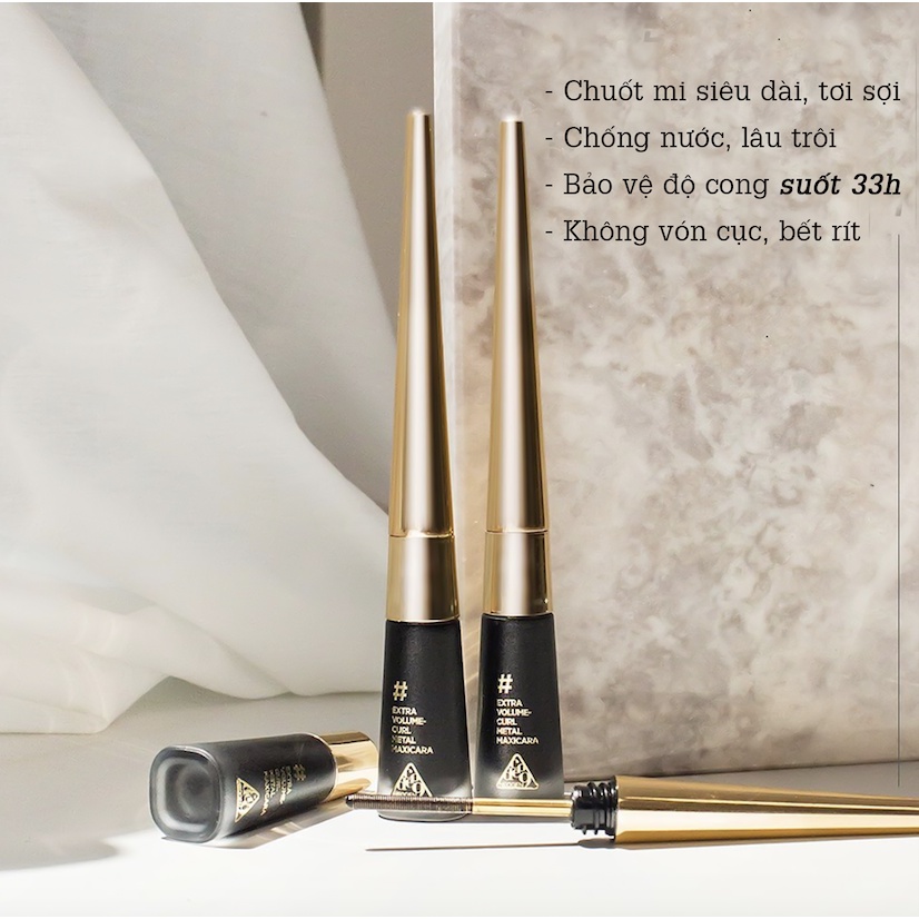 Mascara Kim Loại Giữ Mi Cong Và Dài Trong 33 Giờ Neogen Dermalogy Extra Volume Curl Metal Maxicara 01 Black 4ml