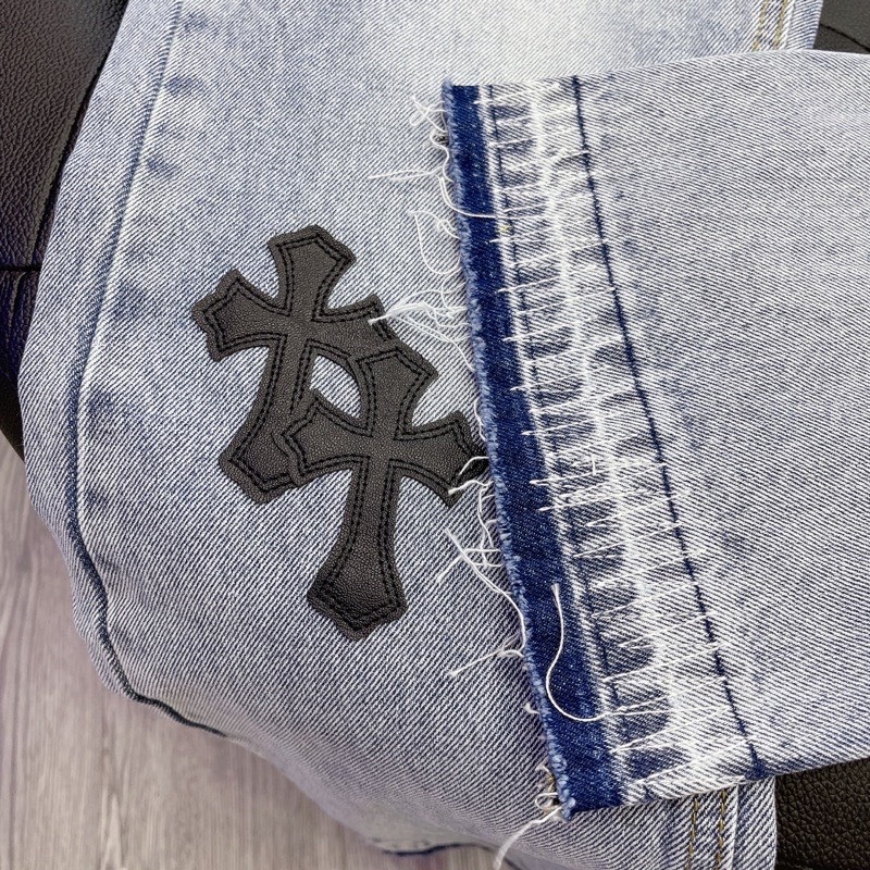 Quần jeans Chrom Heart cao cấp full tag túi