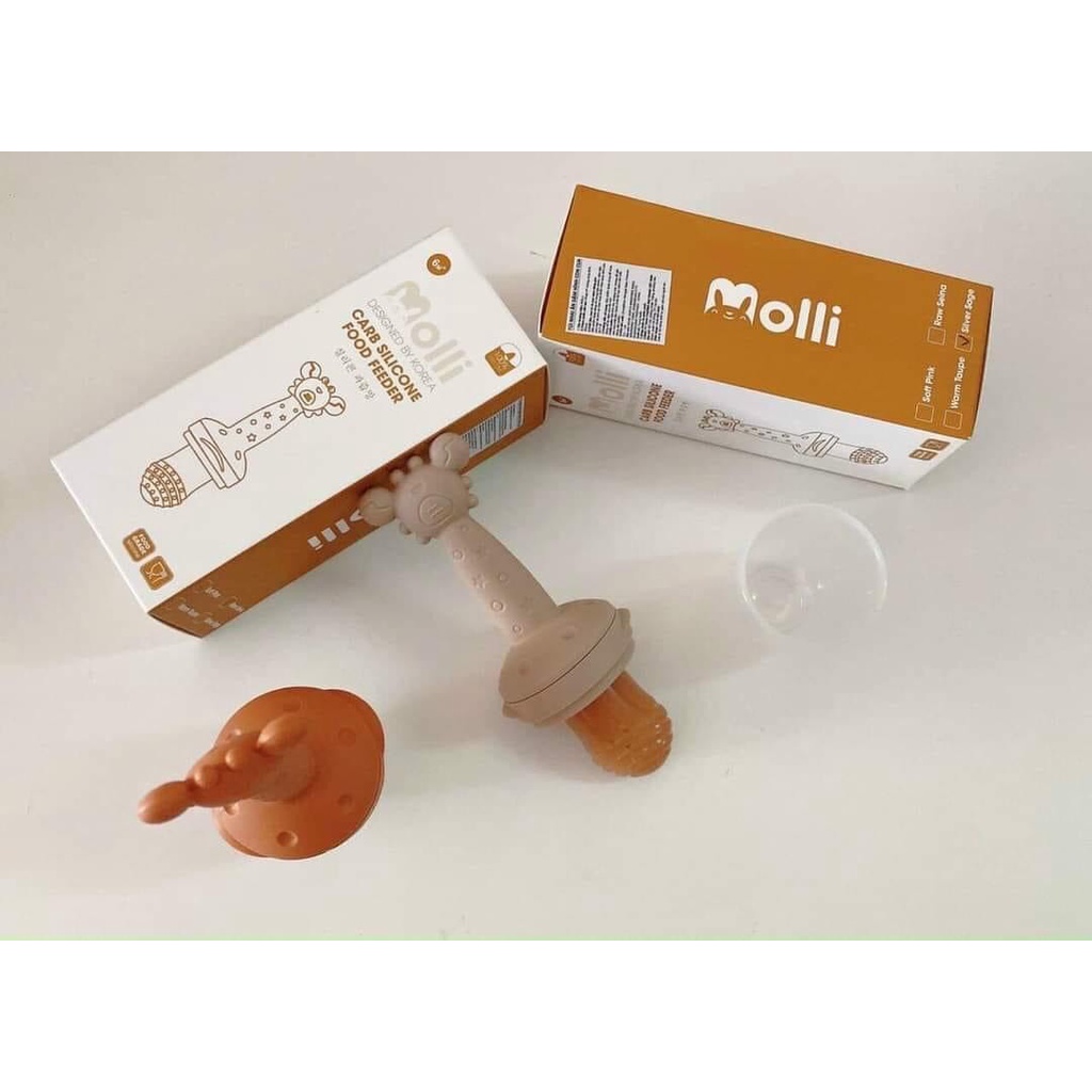 Túi Nhai Ăn Dặm Chống Hóc Hình Cua Crab Molli Cho Bé