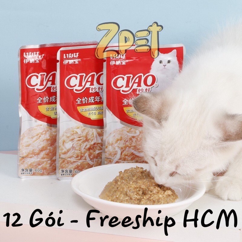 Pate Ciao, Pate Cho Mèo Mọi Lứa Tuổi Gói 60g - Hery Pet