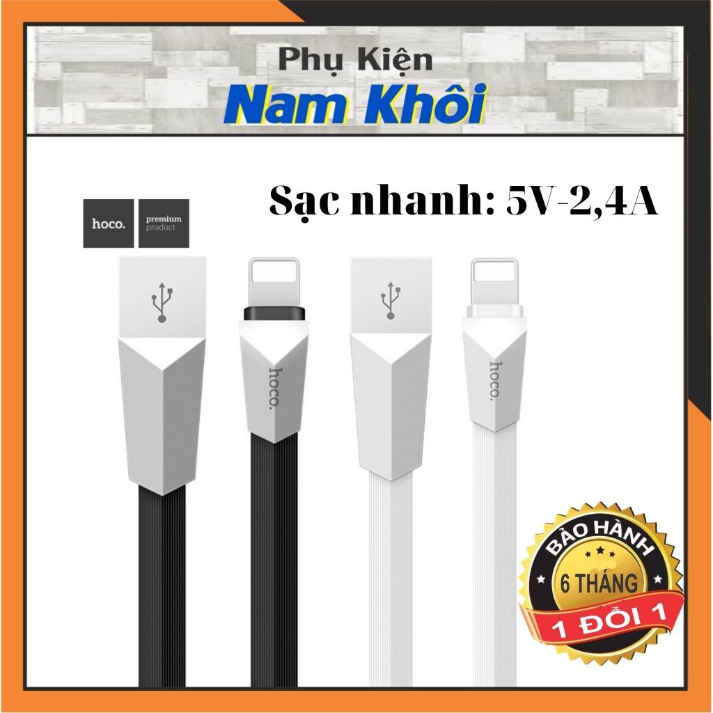 Dây sạc nhanh, cáp sạc Iphone Hoco X4 Đầu bọc thép dài 1,2M Cho điện thoại Iphone Ipad Samsung Oppo Pin Dự Phòng