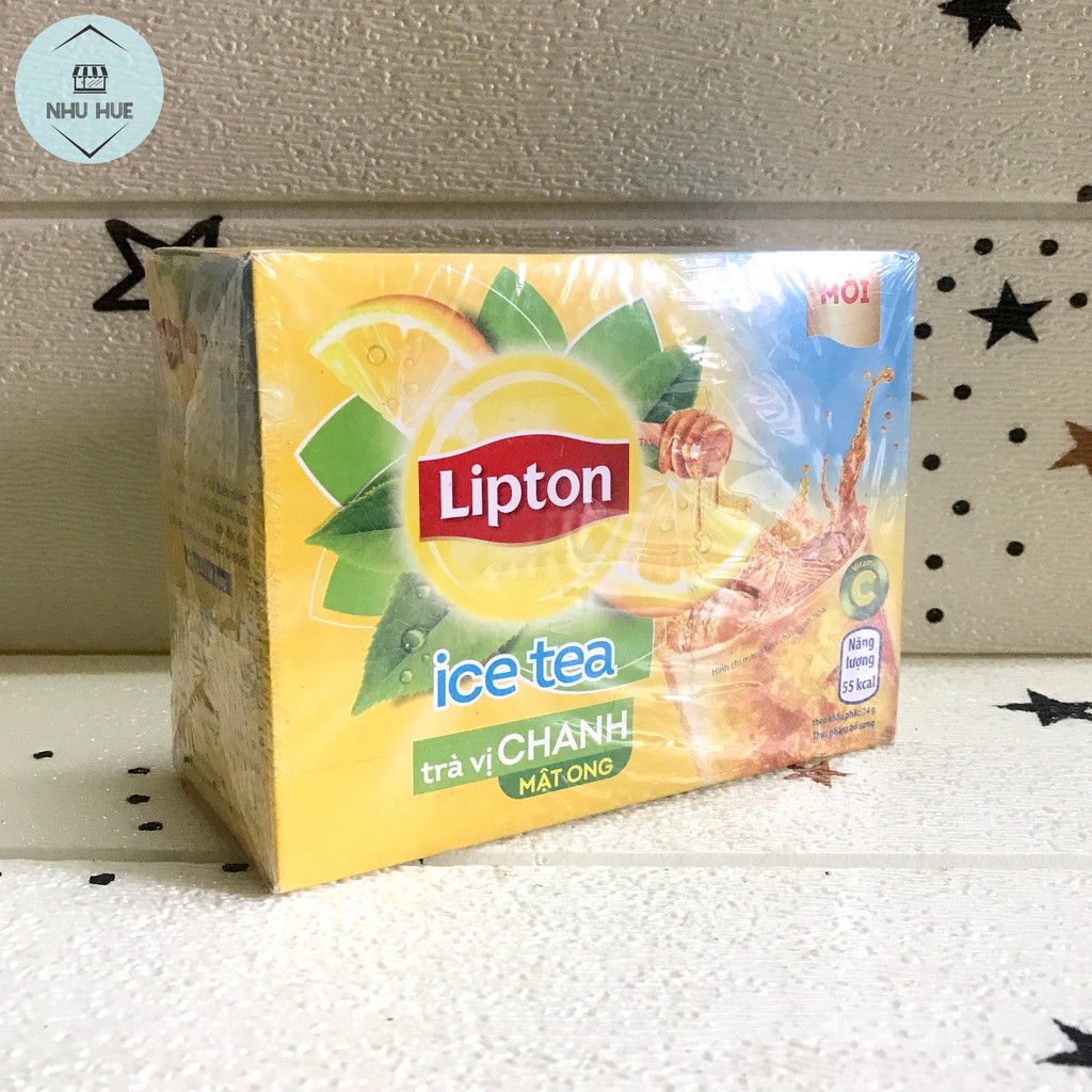 Trà hòa tan Lipton vị chanh (hộp 16 gói x 14g)