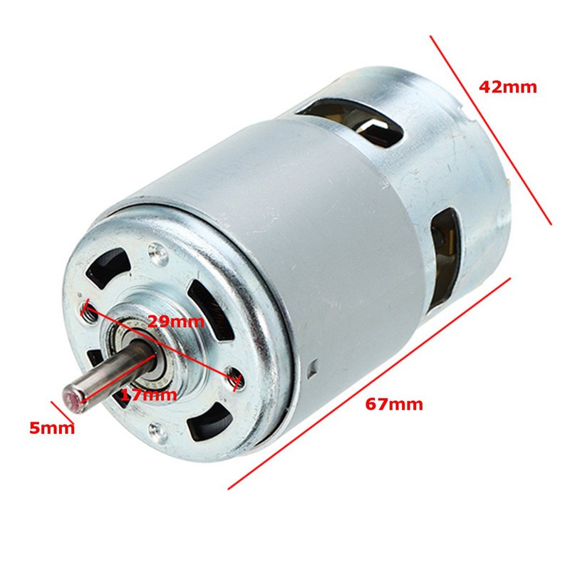 Dc 12-24V 775 Motor Electric Drill With Drill Chuck Dc Motor For ing Drilling Cutting