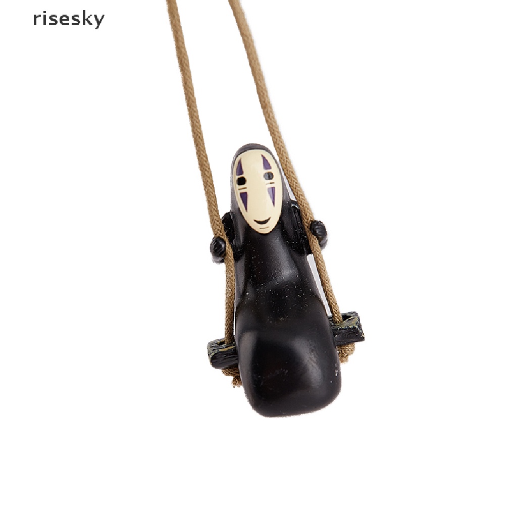 [risesky] Mặt Dây Chuyền Hình Chú Vịt Đu Quay Xe Hơi Anime Gypsum Trang Trí Gương Chiếu Hậu Tự Động ♨Trên đó