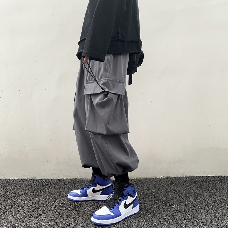 【S-3XL】Quần Túi lớn dáng rộng phong cách Hip hop thời trang cho nam