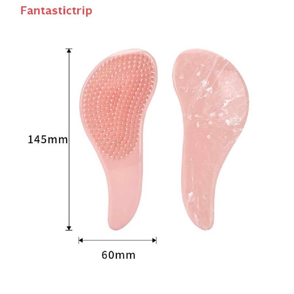 Lược Chải Tóc Mát Xa Da Đầu Chống Tĩnh Điện Họa Tiết Đá Hoa Cương Fantastictrip